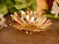 Metal Brass Diya Lotus Shape Kamal Deepak For Puja,Gift-Dfbs149-5 Inch