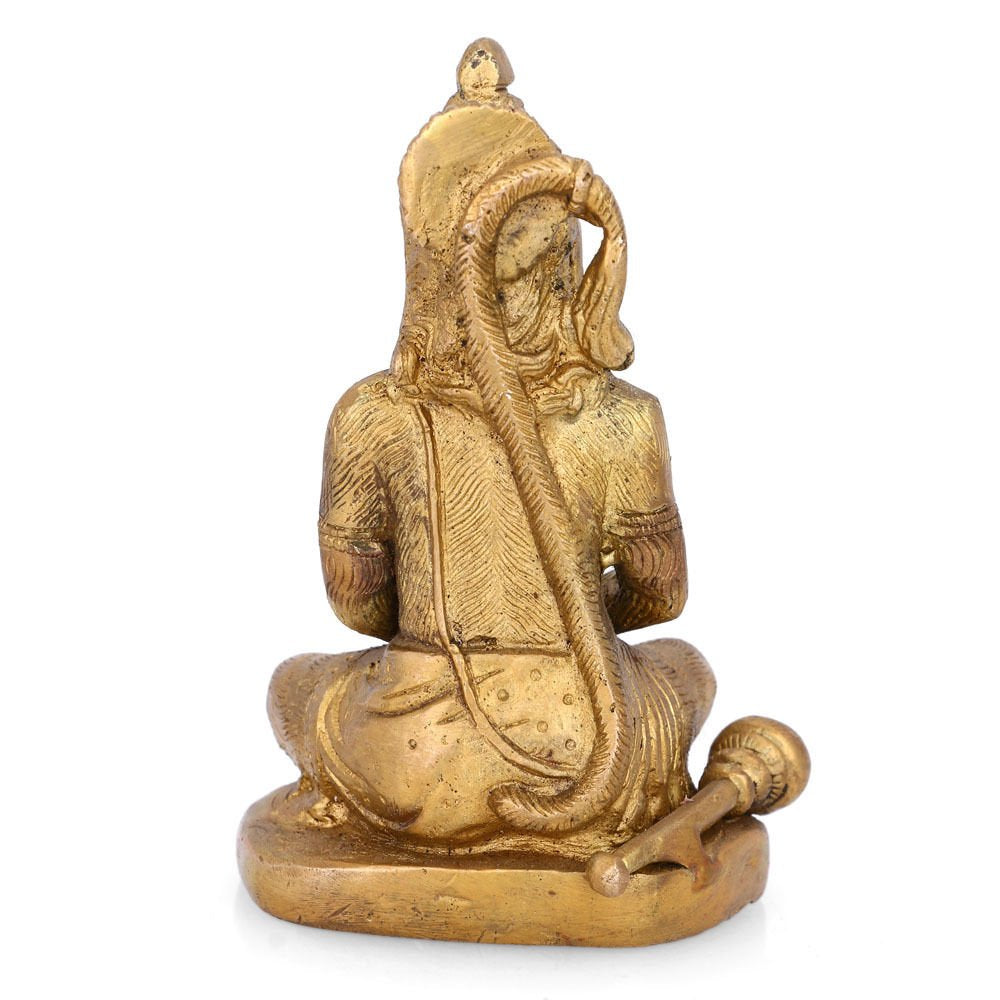 Brass Meditating Hanuman Idol Murti Statue Hbs108
