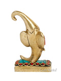 God Ganesha Mirchi Sculpture Brass Decorative Figurine