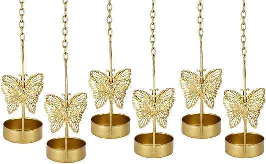 Butterfly Hanging Tealight Candle Holder ( Pack of 6)