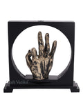 Polyresin Hand Gesture statue of Ok Sign Showpiece