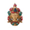 Tibetan Buddhist Tara Buddha Face Mask Brass Wall Hanging
