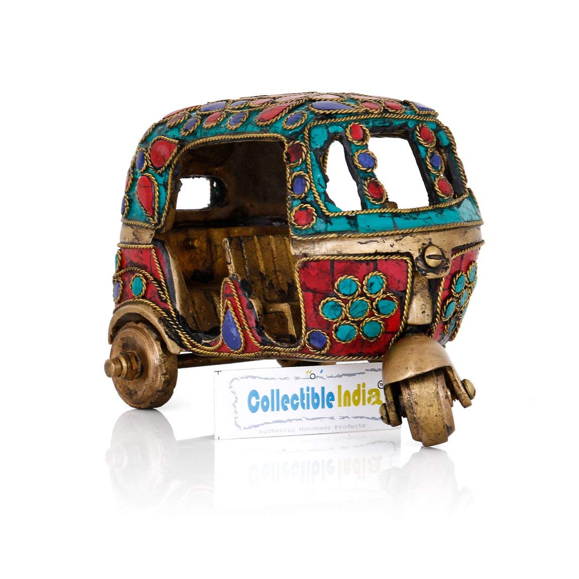 Brass Auto Rickshaw Decorative artpiece DFTS118– CraftVatika