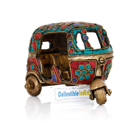 Brass Auto Rickshaw Decorative artpiece DFTS118