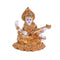 Gold Plated Ceramic  Saraswati Playing Veena Idol Showpiece Smas101