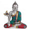 Brass Meditating Buddha Idol Showpiece Set Bts240