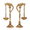 Brass Pair of Diya Oil Lamp Stand Holder Showpiece 