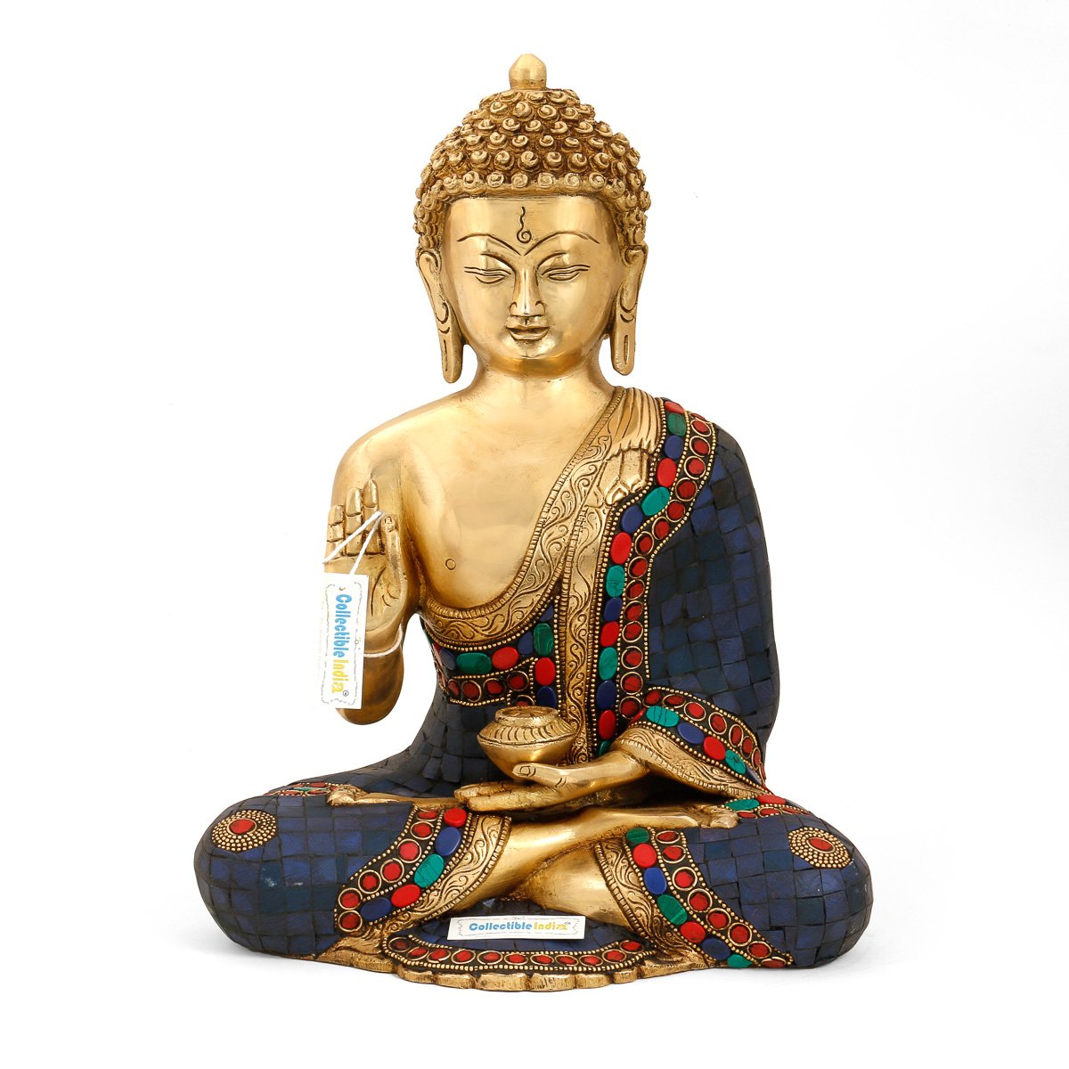blue buddha statue