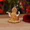 Gold Plated Ceramic  Saraswati Playing Veena Idol Showpiece Smas101