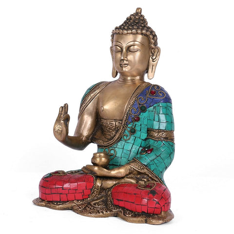 Blessing Buddha Idol Tibetan Fengshui Vastu Showpiece Bts224