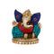 Lord Ganesh Sitting Brass Idol, GTS203