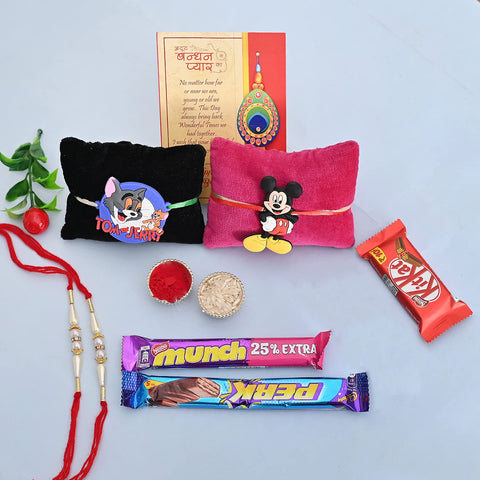 Kids Rakhi with Chocolate Gift Combo for Brother Kid