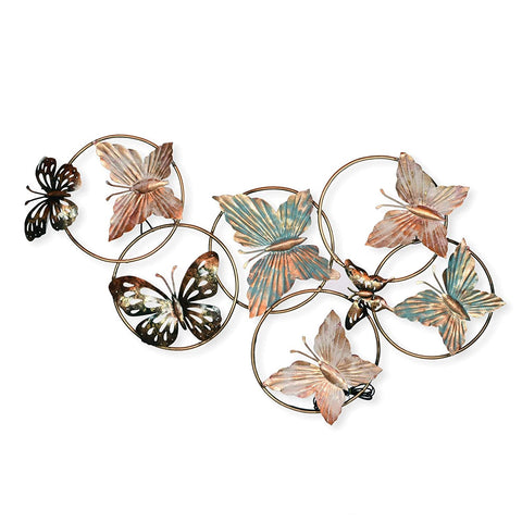 Metal Butterfly With LED Lights Back Wall Hanging Showpiece