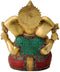Colorful Large Ganesha Brass Idol Decorative Statue 
