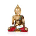 Brass Lord Buddha Idol Statue For Home Decor,Multicolour-Bts215