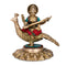 Sitting On Swan Saraswati Brass Statue Sts104