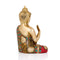 Brass Lord Buddha Idol Statue For Home Decor,Multicolour-Bts215