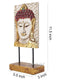 Polyresin buddha face showpiece with Hand Painted Details