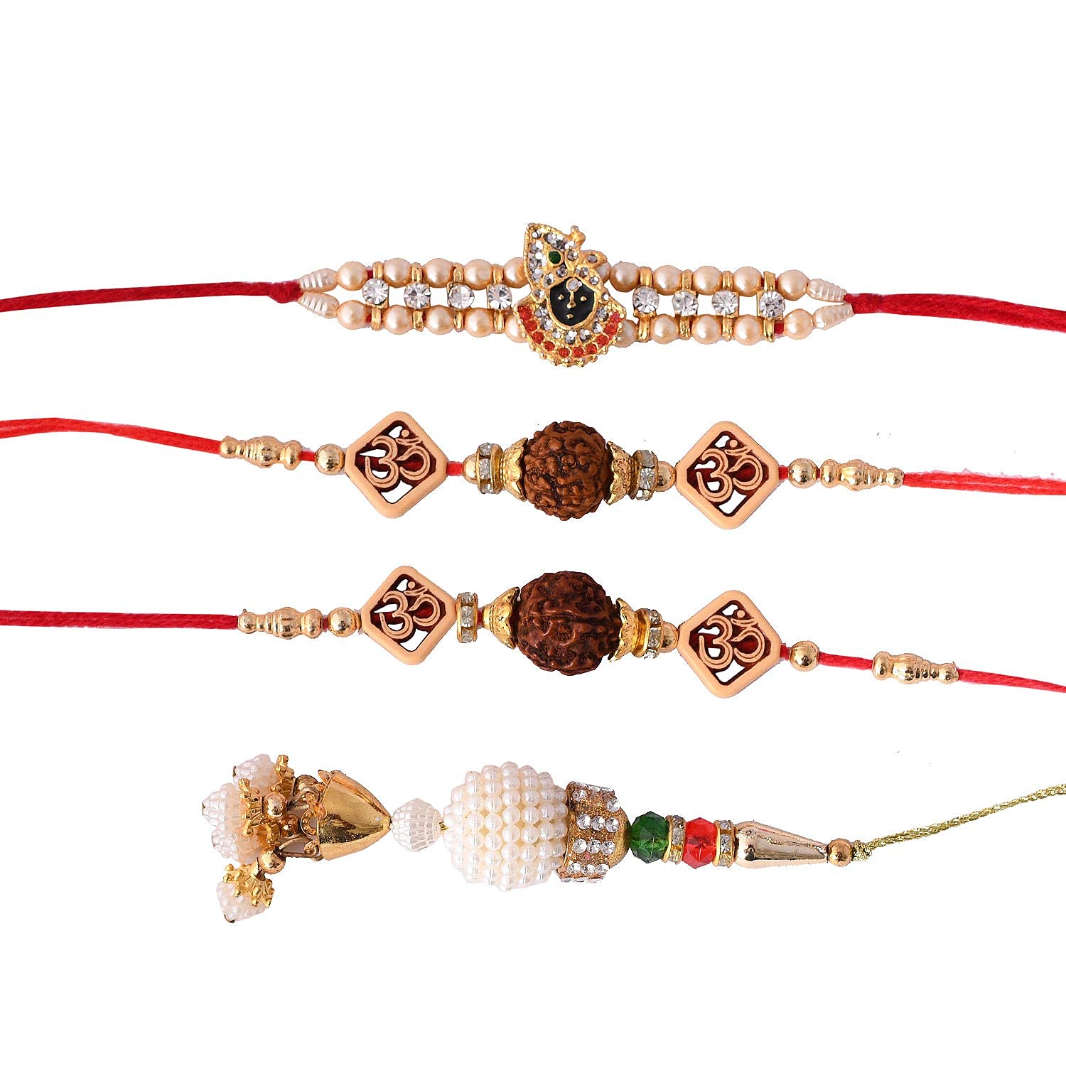 Rakhi Gift for Bhaiya Bhabhi with Kumkum Dani Box 