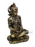 Hanuman Idol in Dhyan Mudra Meditating Resin Statue
