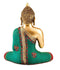 Brass Buddha Idol Turquoise Stone Showpiece Bts230