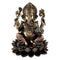 Large Ganesha Bronze Statue Sitting on lotus pedestal Idol