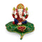 Metal Hand Painted Ganesha Idol With Oil Lamp