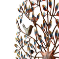 Metal Multicolor Tree Birds Sitting On Branches Wall Art Decor Showpiece