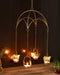 Iron Butterfly Umbrella Shape Tealight Candle Holder Wall Sconce Hanging Dfmw340