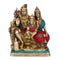 Brass Shiva Parvati Ganesh Statue Shts111