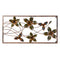 Metal Decorative Flowers Frame Mounted Wall Hanging Showpiece