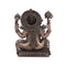 Hand Craved Sitting Sculpture of God Ganesh Bronze Idol