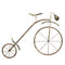 Metal Ancient Wheels Cycle Mounted Wall Hanging Showpiece