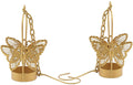 Metal Butterfly Hanging Tea Light Candle Holders Stand