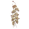 Metal Multicolor Cut Leaf Mounted Wall Hanging Showpiece 