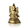 Brass Blessing Ganesh On Round Base Idol Murti Gbs189
