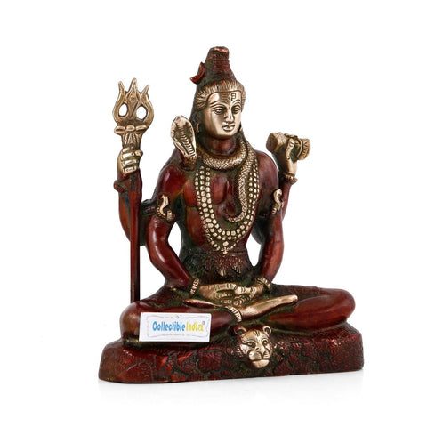 Lord Shiva Meditating Brass Statue Shbs125