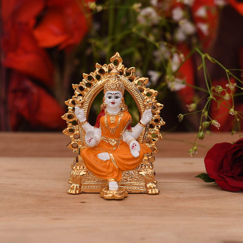 Gold Plated Goddess Lakshmi Idol Showpiece Statue Lmas110