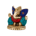 Lord Ganesh Sitting Brass Idol, GTS203