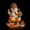Marble Lord Ganpati Vinayaka with Modak Idol Statue