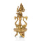 Brass Laxmi Idol Peacock Diya Oil Lamp Stand Showpiece 