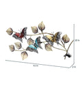 Iron Multicolor 3D Butterfly Led Light Wall Decor Hanging Showpiece (Dfmw317)