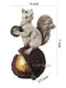 Resin Squirrels Showpiece for Decoration (Set of 2)