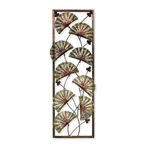 Metal Cut Leaf Frame Mounted Wall Hanging Showpiece Dfmw261