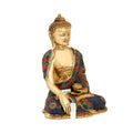 Brass Bhumisparsha Sculpture Statue of Tibetan Buddha