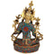 Brass Sitting Tara Buddha On Beautiful Design Pedestal Statue Tts105