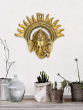 Ganesh Metal Idol Wall Hanging Showpiece Dfmw205