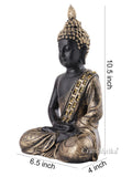 Meditating Buddha Brass Statue - Spiritual Decor Showpiece