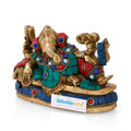 Brass Resting Ganesha Sculpture Decorative Statue
