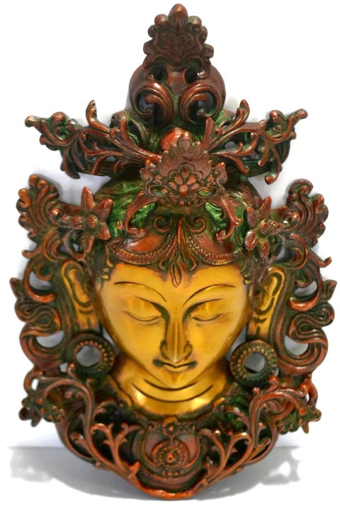Brass Tara Buddha Idol Wall Hanging Showpiece Btw104